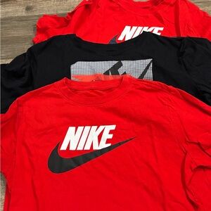 Nike Red and Black Graphic T-Shirts